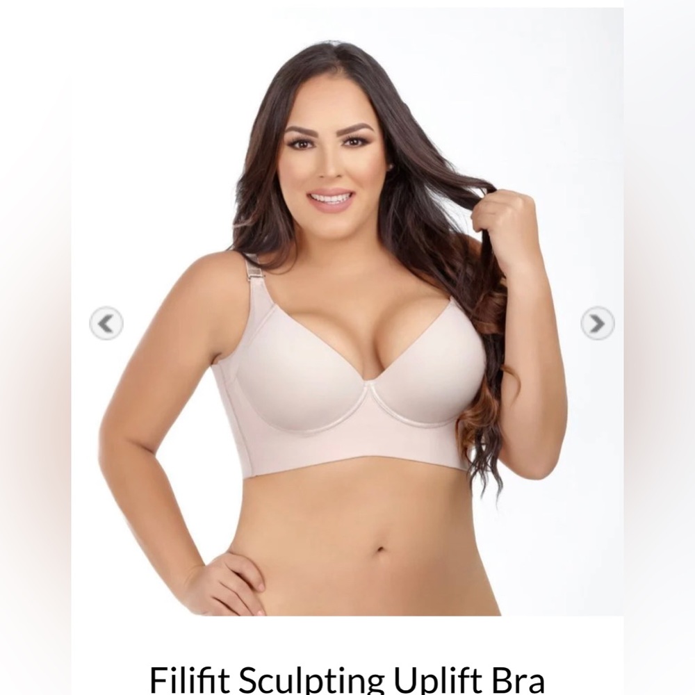 Back smoothing Bra 46 G Pink Nude Longline Bra The TikTok Bra!